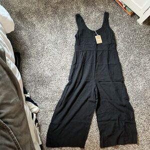 Patagonia Jumpsuit Womens Sz S Grey Garden Island Cropped Wide Leg NWT